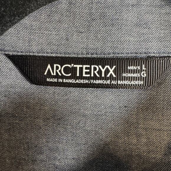 Arc'teryx Shirt Mens Large Gray Short Sleeve Button Up Casual Hiking - Picture 4 of 11